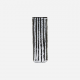 Surat - vaso alto in vetro nero e bianco Surat - vaso alto in vetro nero e bianco