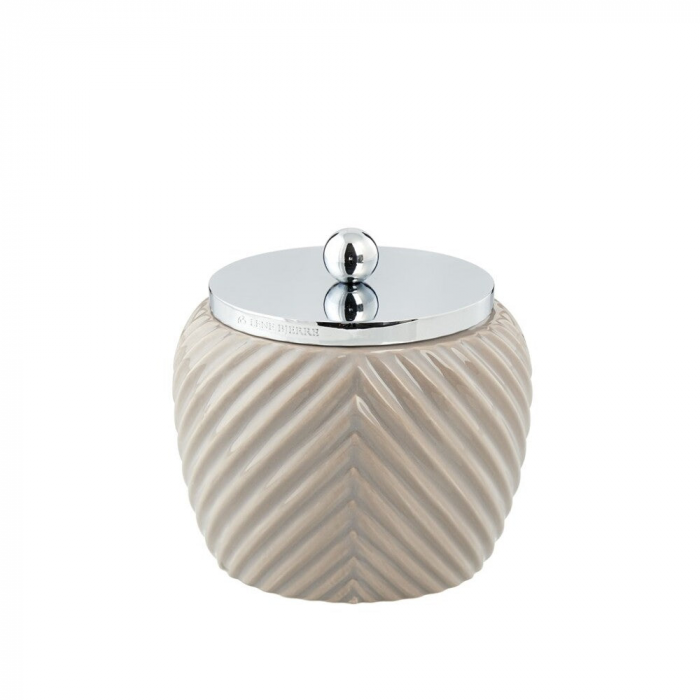 Milda - contenitore con coperchio ceramica marrone