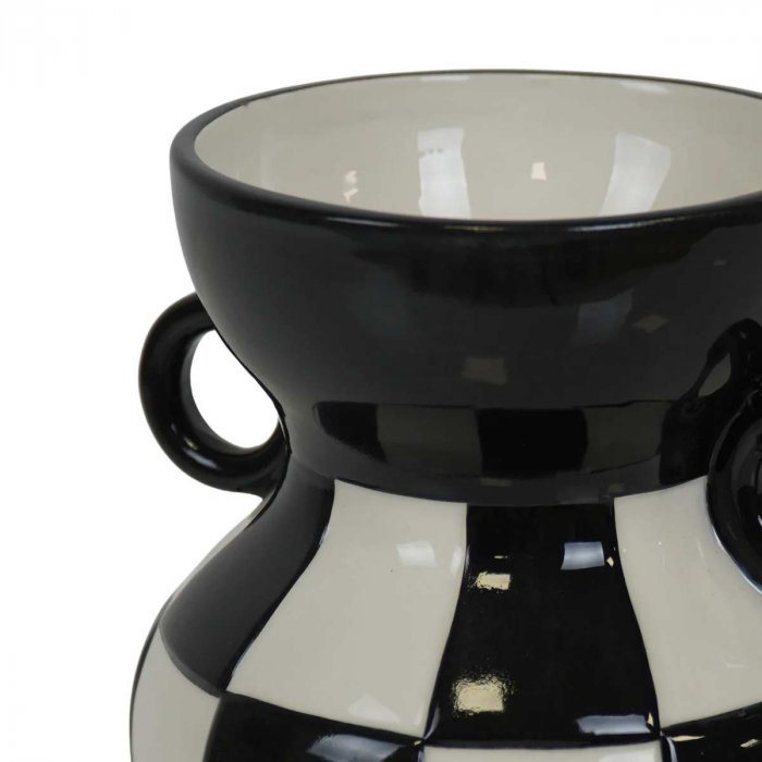 Pretty cup - Vaso a scacchi bianco e nero