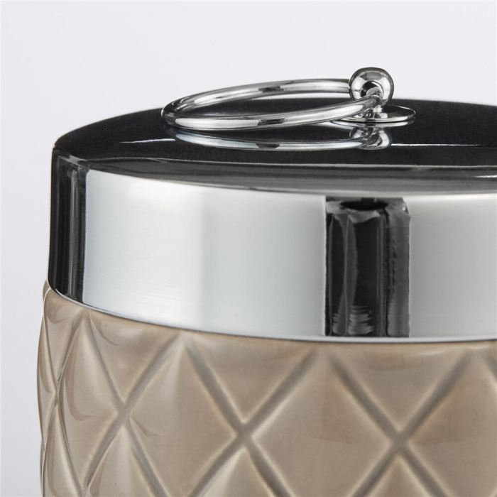 Portia - contenitore in ceramica marrone