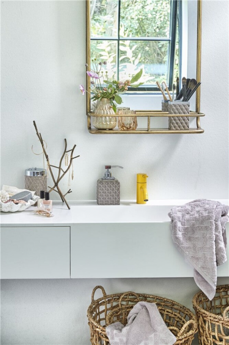 Portia - contenitore in ceramica marrone