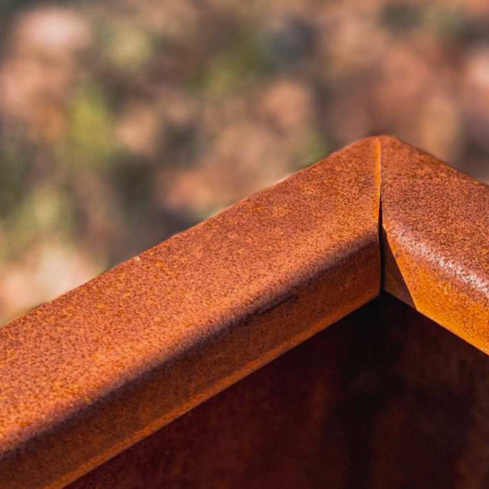 Rubik - vaso quadrato in corten
