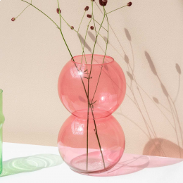 Bulb - Vaso in vetro rosa