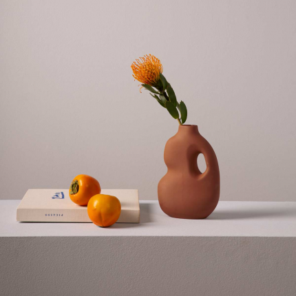 Aura - Vaso in ceramica color ruggine Aura - Vaso in ceramica color ruggine