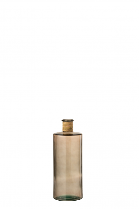 Safari - vaso bottiglia in vetro marrone chiaro, piccolo