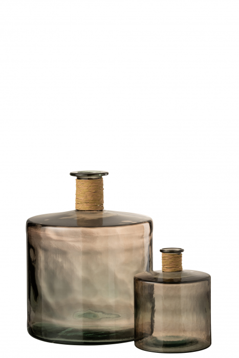 Safari - vaso bottiglia in vetro marrone