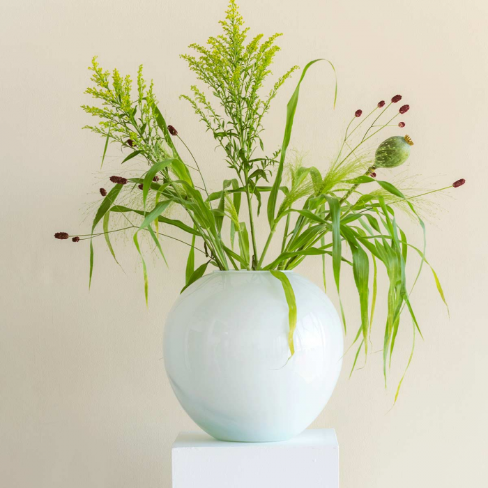 Enlightment - Vaso tondo bianco