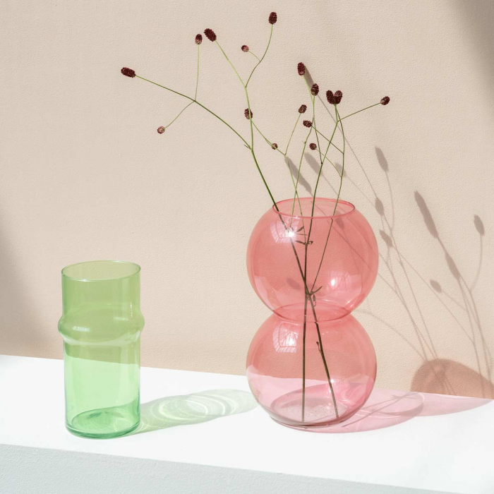 Green eyes - Vaso in vetro verde
