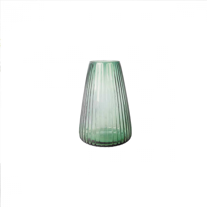 DIM Stripe large - vaso in vetro soffiato verde chiaro