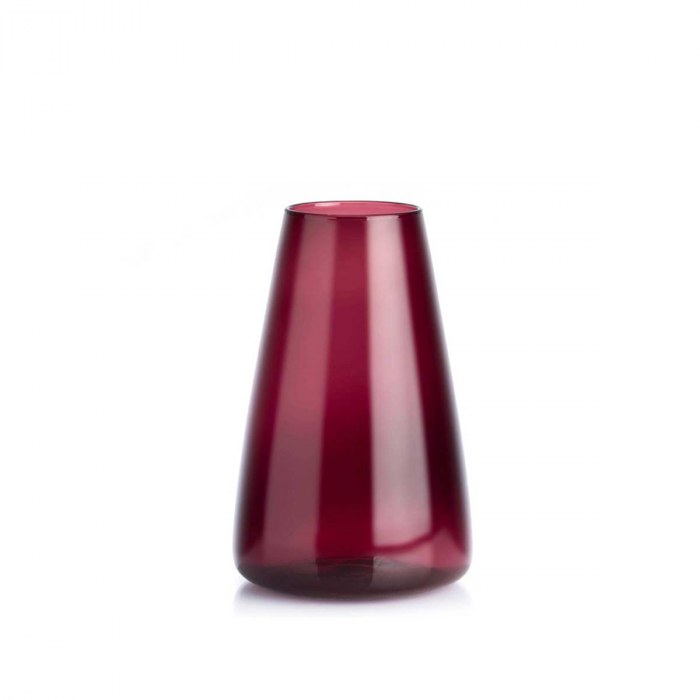 DIM Smooth large - vaso in vetro soffiato rosso