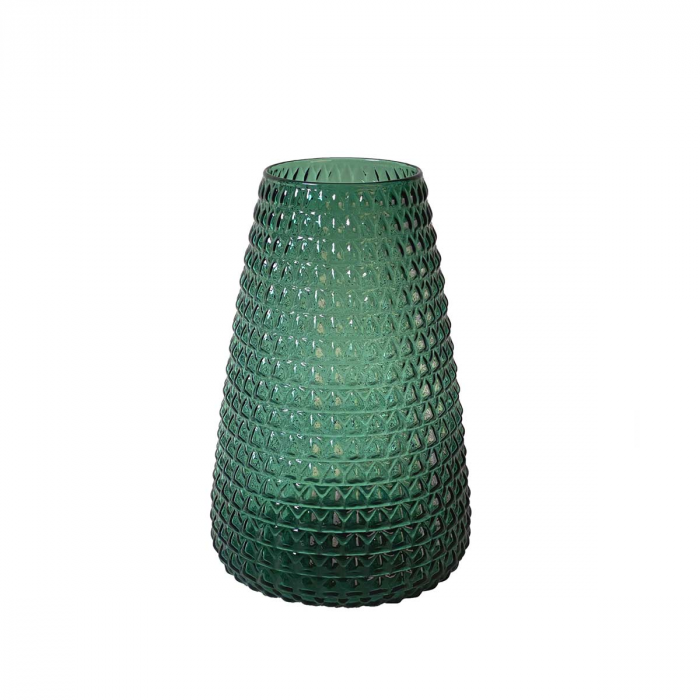 DIM Scale large - vaso in vetro soffiato verde scuro