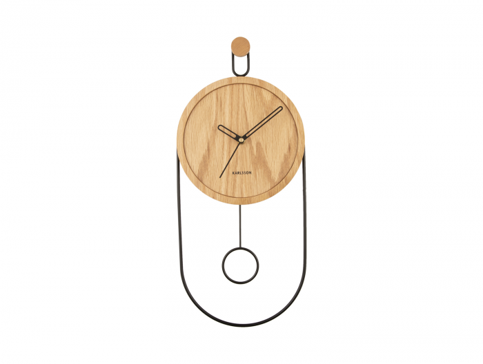 Swing - Orologio a pendolo in legno chiaro
