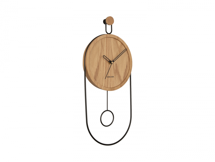 Swing - Orologio a pendolo in legno chiaro