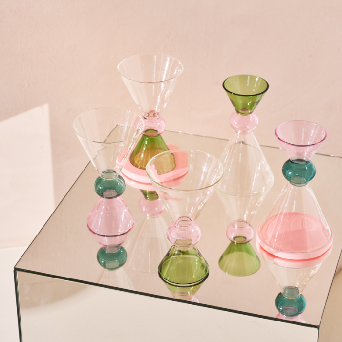 Ayo pale green - bicchieri da vino in vetro, 4 pezzi