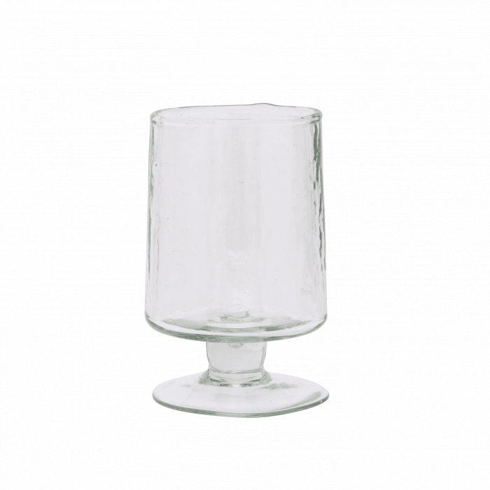 Hammered - 4 bicchieri da vino in vetro trasparente