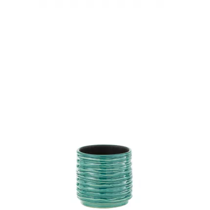 Lini S - portavaso azzurro in ceramica