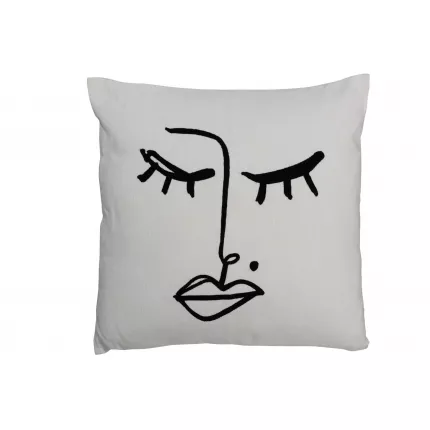 Melissa - cuscino moderno bianco e nero