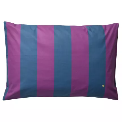 Malo - Federa in cotone bio a righe, 70 X 50