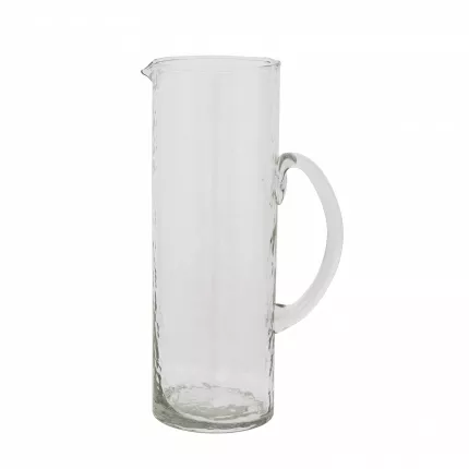 Hammered - caraffa in vetro riciclato trasparente