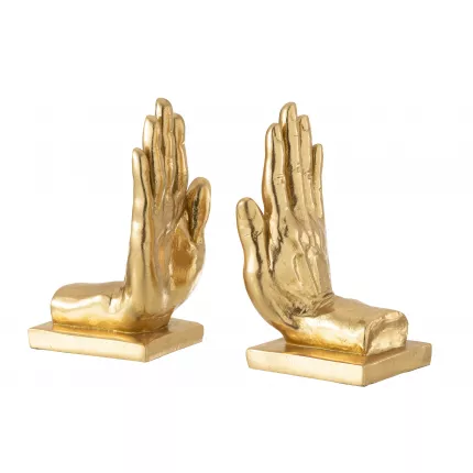 Hands - fermalibri dorato a forma di mani