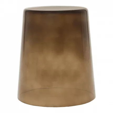 Kai - Side table in vetro riciclato marrone