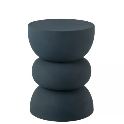 Lise - Side Table in acciaio blu