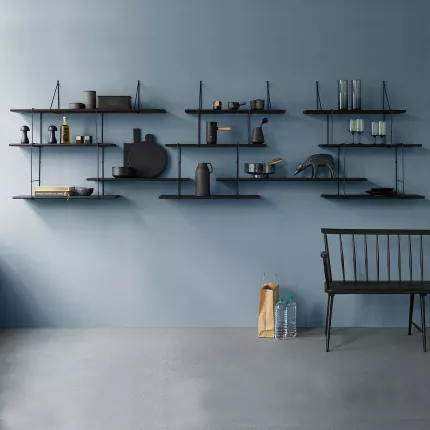Link TRIO - libreria frassino tinto nero