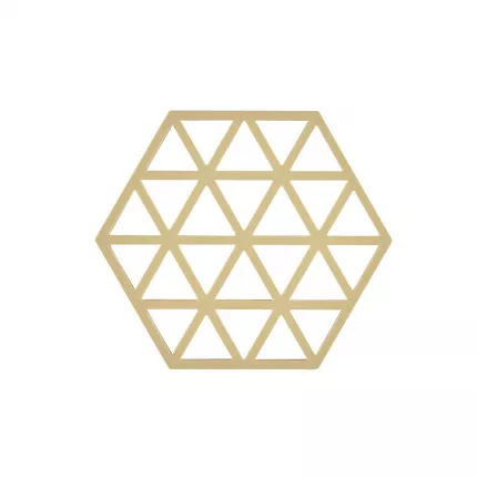 Triangles small - sottopentola in silicone color sabbia