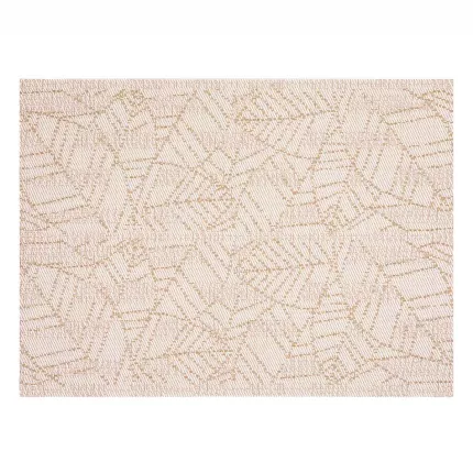 Gena taupe - set 6 tovagliette con foglie