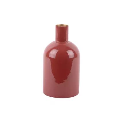 Ivy - vaso a forma di bottiglia, metallo rosso
