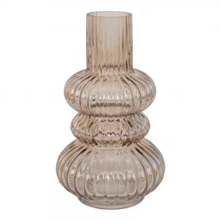 Lola - Vaso in vetro soffiato a bocca fumè