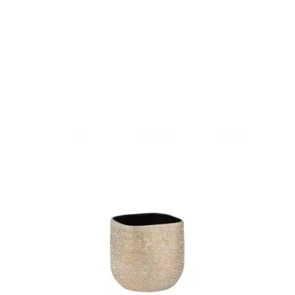 Audrey S - portavaso in ceramica Champagne
