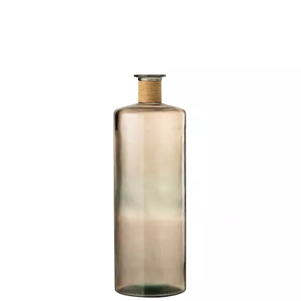 Safari - vaso in vetro marrone alto